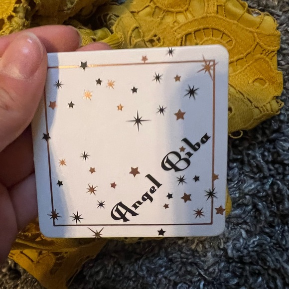 Hello Molly mustard yellow short lace dress - Picture 3 of 5